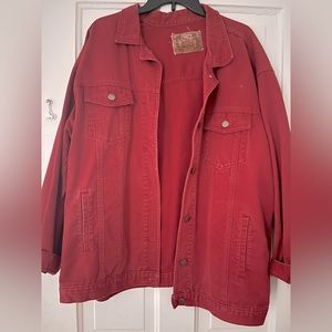 VTG Red Denim Jacket